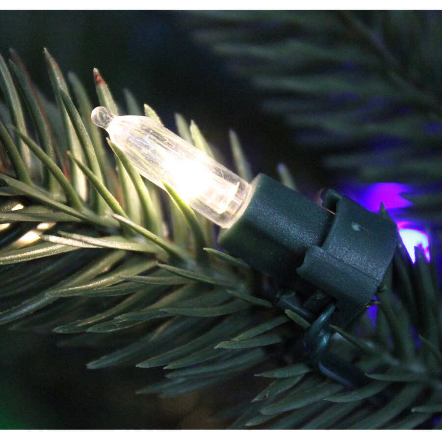 Holiday Living 7.5-ft Pine Pre-Lit Artificial Christmas Tree with