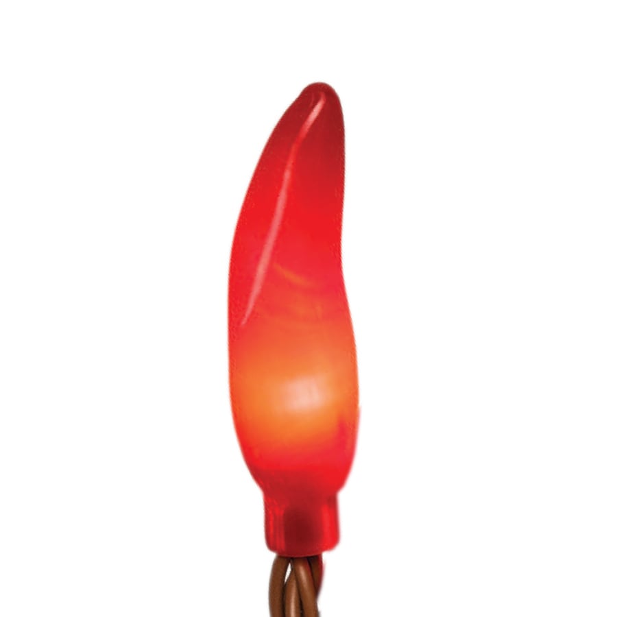 Holiday Living 50 Count 12 25 Ft Constant Red Chili Pepper Holiday Living 50 Count 12 25 Ft Constant Red Chili Pepper Incandescent Plug In