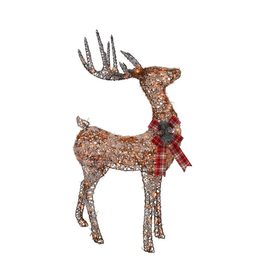 Holiday Living 60-in Deer Reindeer with Clear Incandescent Lights at ...