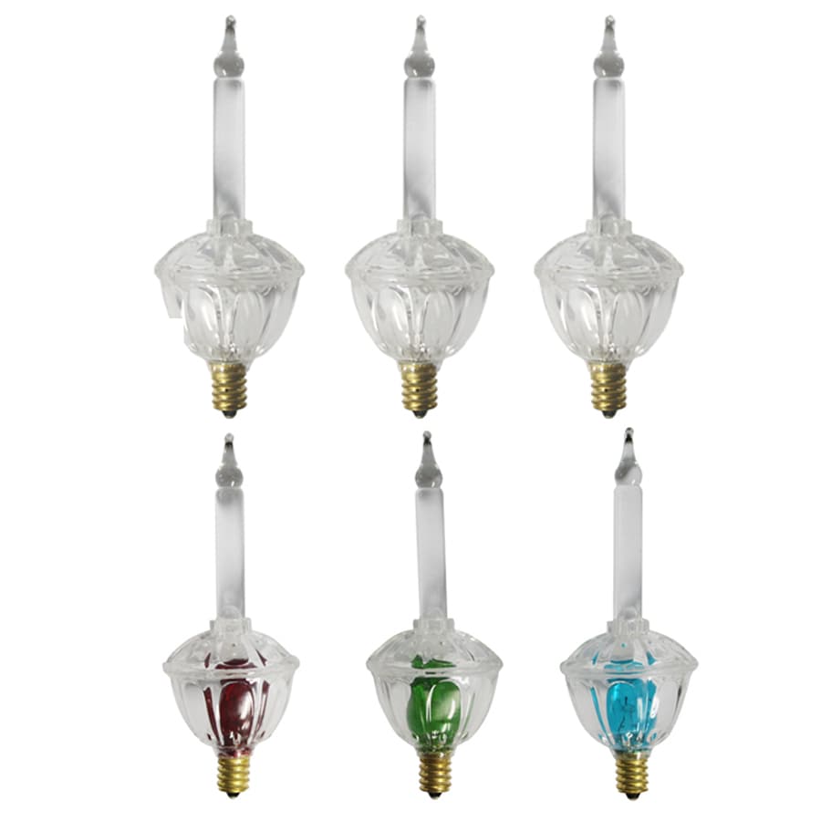 Holiday Living Indoor Incandescent Bubble Assorted String Light Bulbs