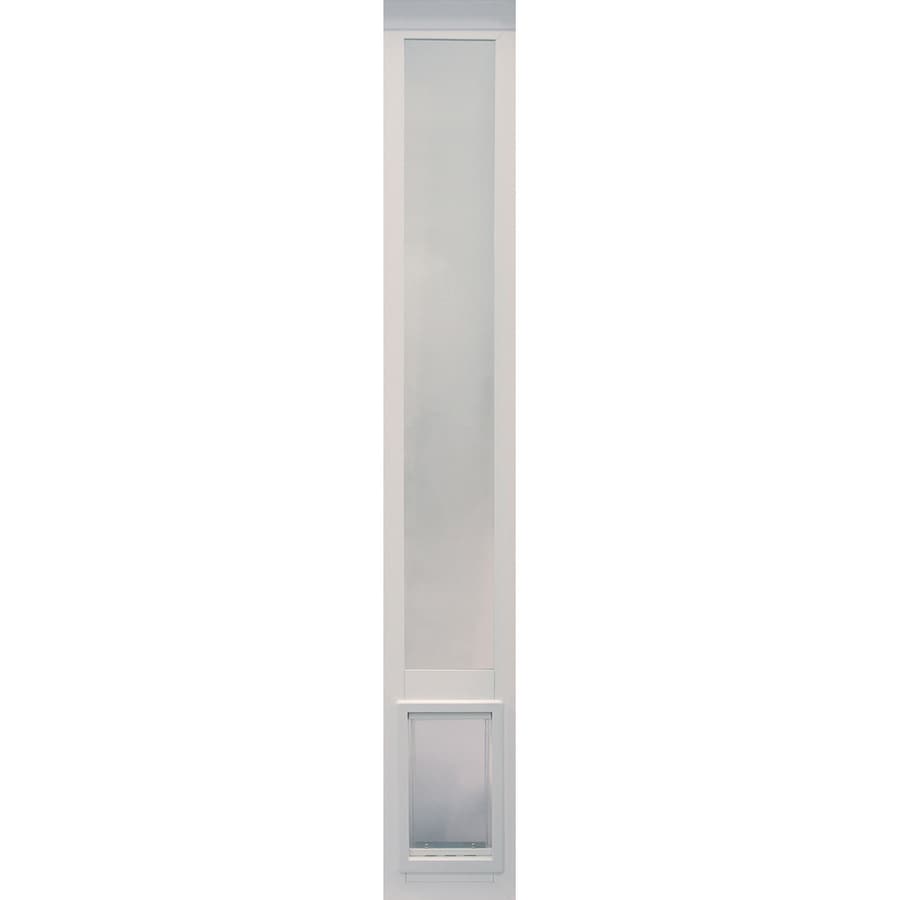 Ideal Pet Products Vinyl Pet Patio Medium White Vinyl Sliding Door