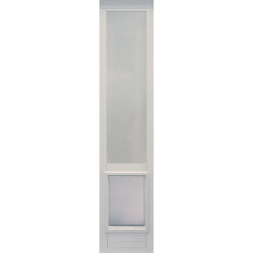 Ideal Pet Products Vinyl Pet Patio XLarge White Vinyl Sliding Door Pet