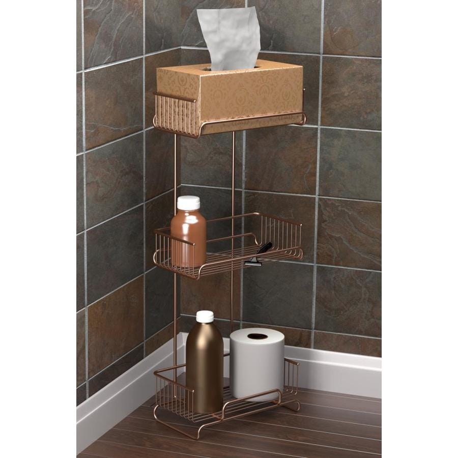 Oil Rubbed Bronze Metal 3tier Freestanding Bath Tower at