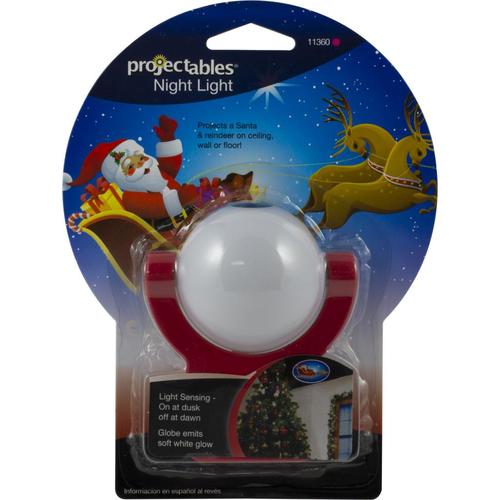 Light Sensing Auto On//Off Projectables 11360 Santa /& Reindeer LED Plug-In Night Light Projects Christmas Image of Santa Claus and Reindeer on Ceiling Wall or Floor