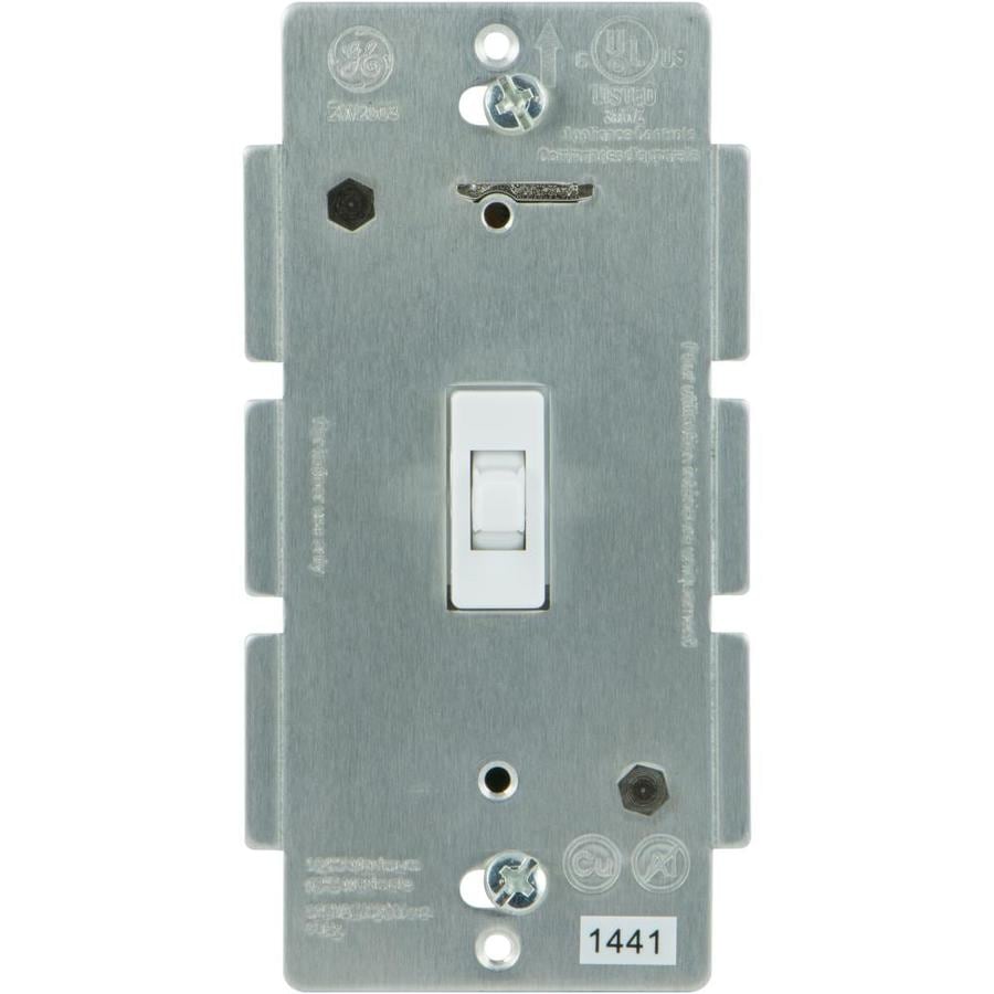 Shop GE Z-wave Zigbee Bluetooth 0-Amp 3-Way White Toggle ...