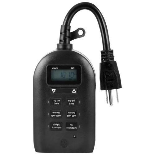 Mytouchsmart Simple Set Outdoor Digital Timer 2 Outlet Outdoor Digital Timer 2 Outlet