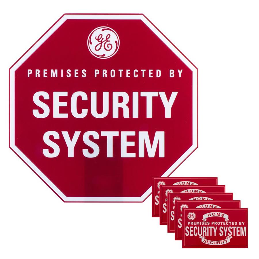 Shop GE 9in x 9in Home Security Sign at