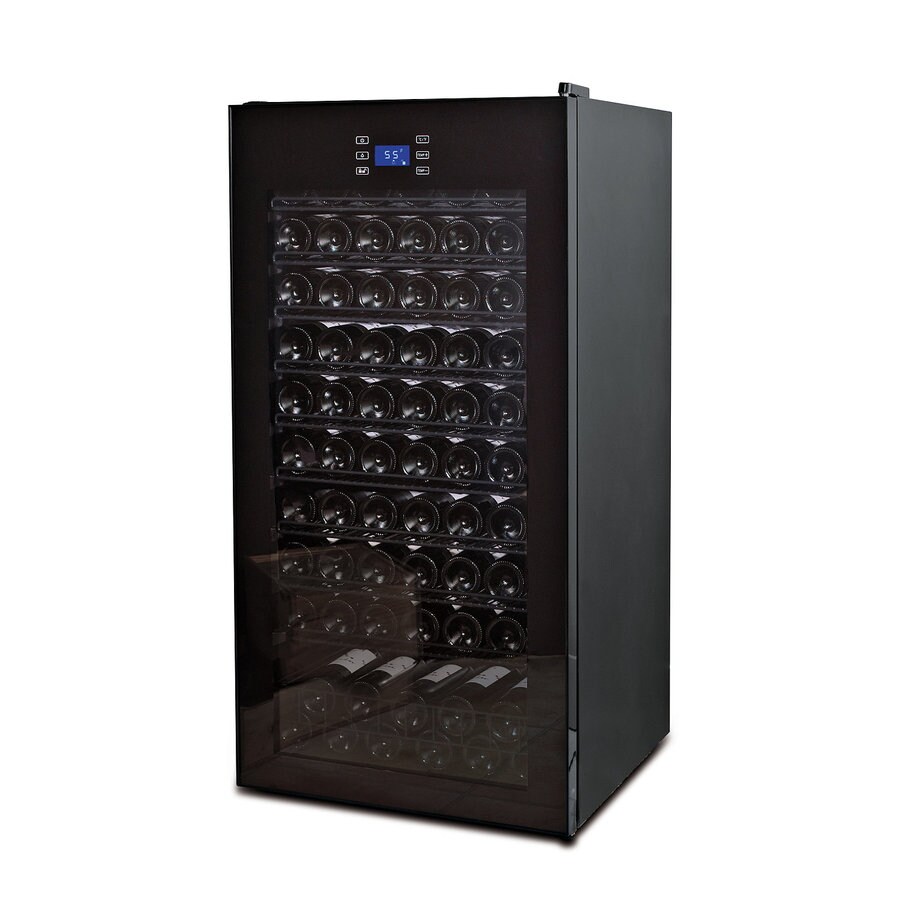 Wine Enthusiast 92Bottle Capacity Black Freestanding Wine Chiller in