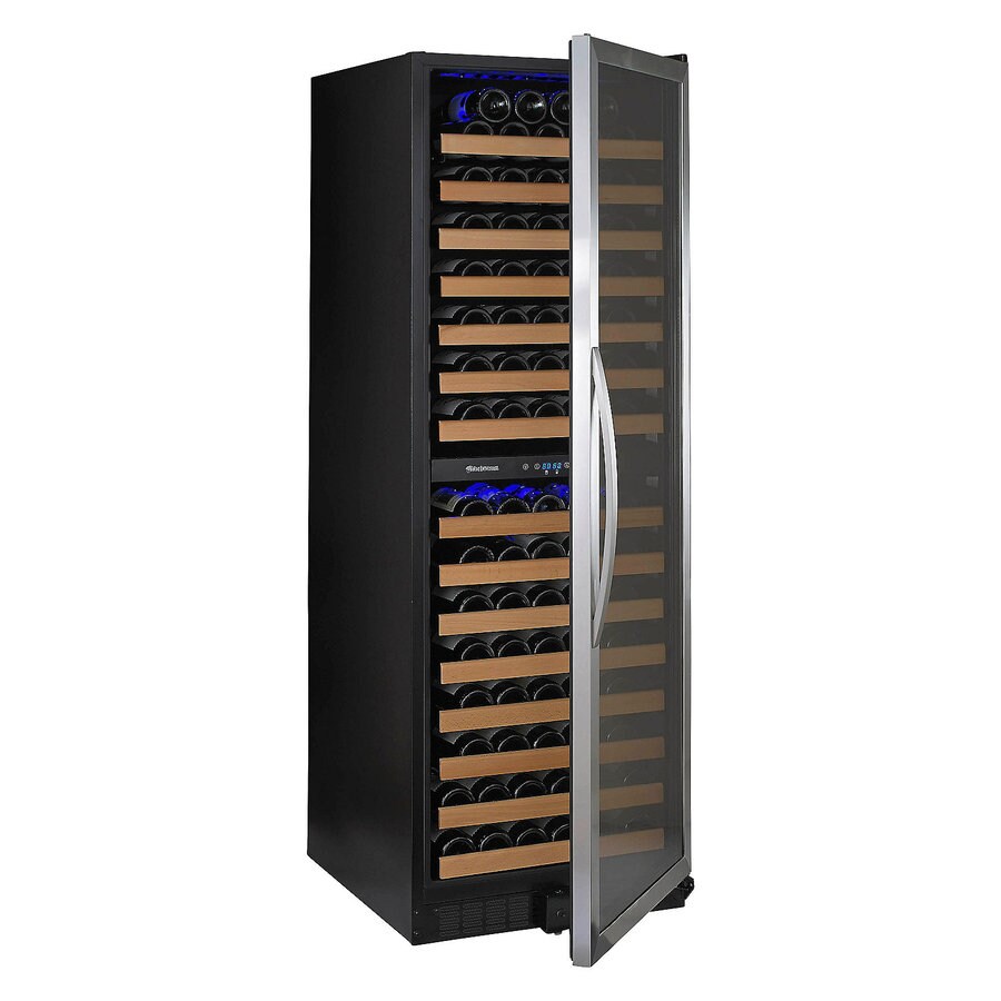 wine enthusiast 166 bottle dual zone wine cellar