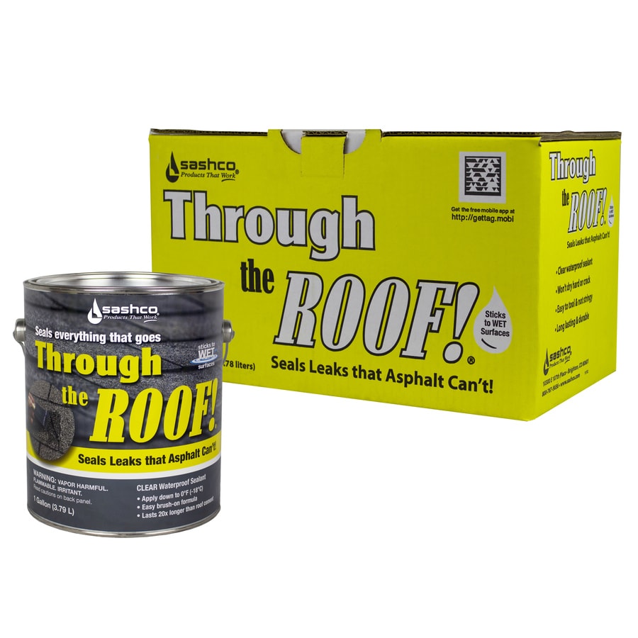 Through the Roof! 2Pack 128fl oz Clear Paintable Solvent Caulk at