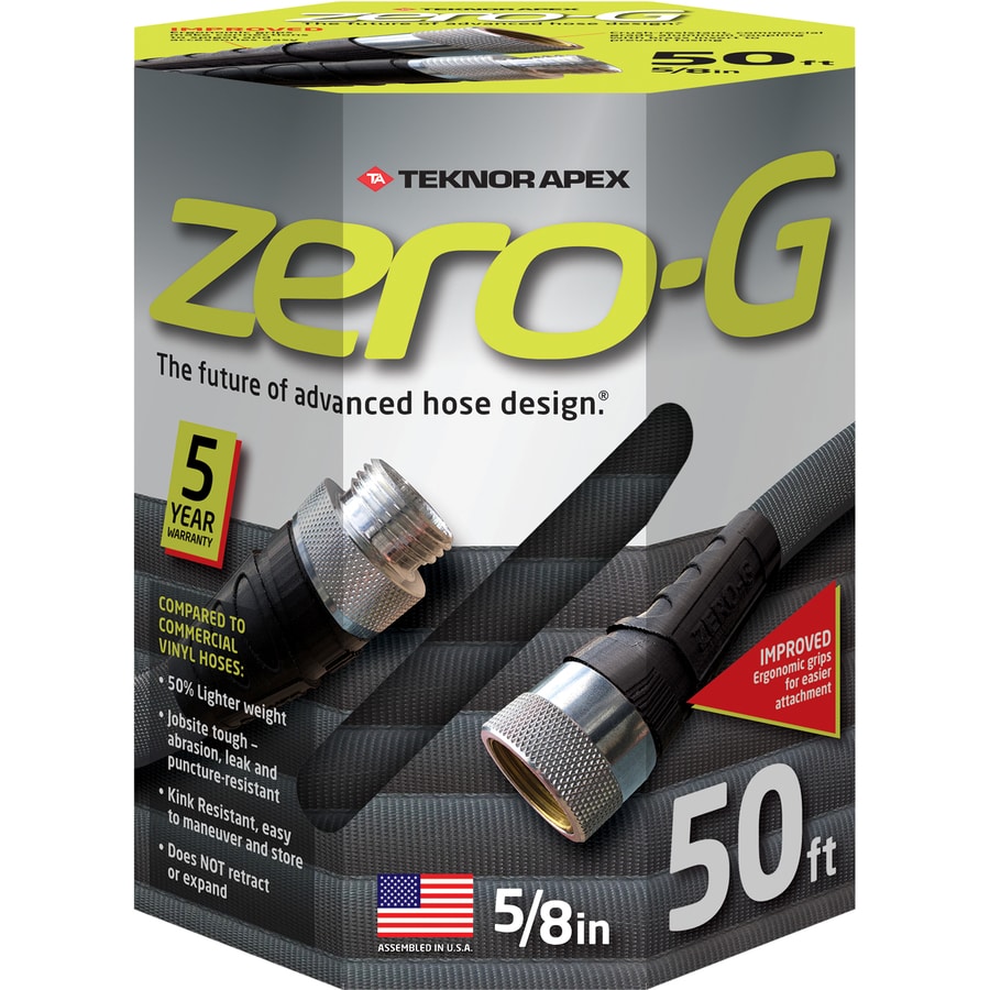 Zero G 5 8 In X 50 Ft Premium Duty Kink Free Woven Gray Hose In The Garden Hoses Department At Lowes Com