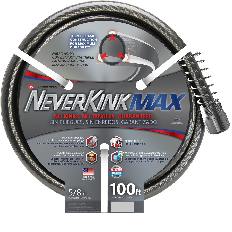 Neverkink Max 5 8 In X 100 Ft Premium Duty Kink Free Vinyl Gray