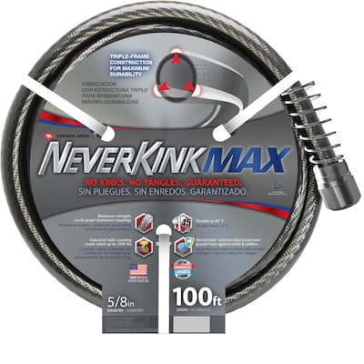 Neverkink Max 5 8 In X 100 Ft Premium Duty Kink Free Vinyl Gray