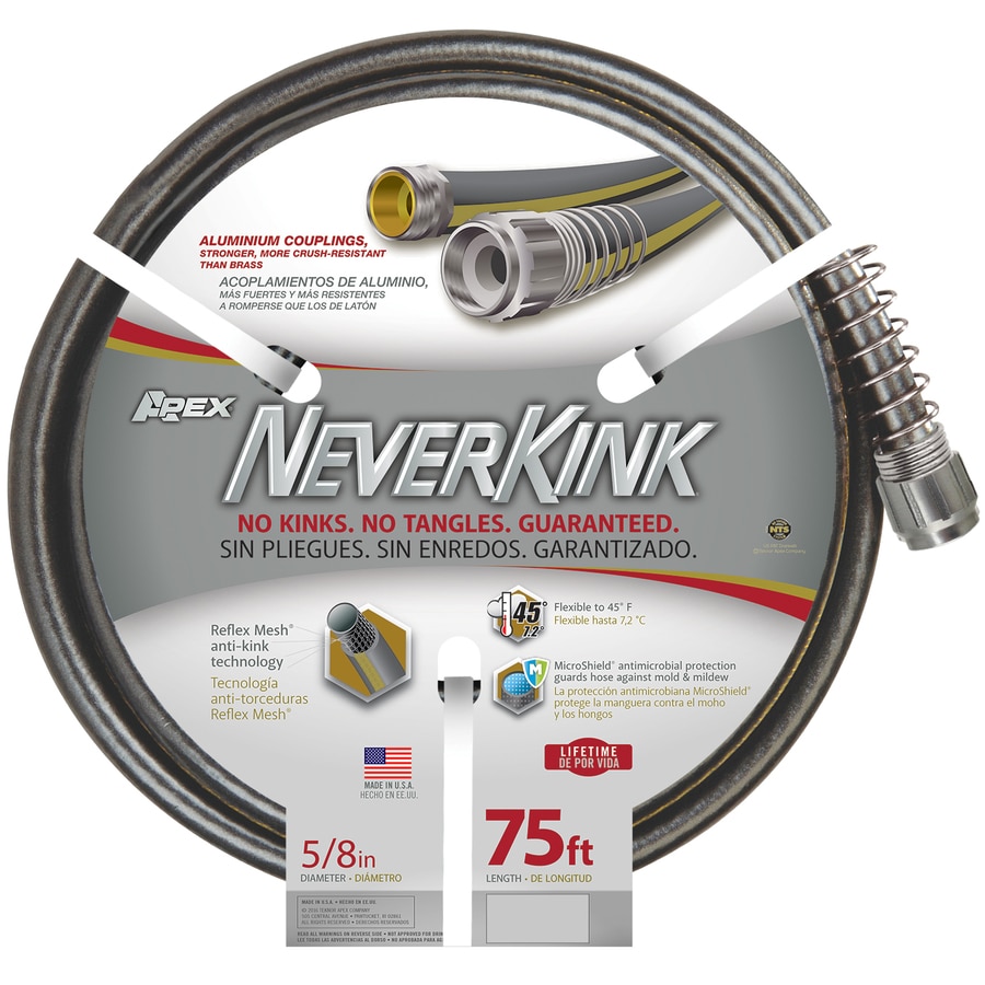 NeverKink 5/8 in x 75 ft Premium Duty Kink Free Garden Hose