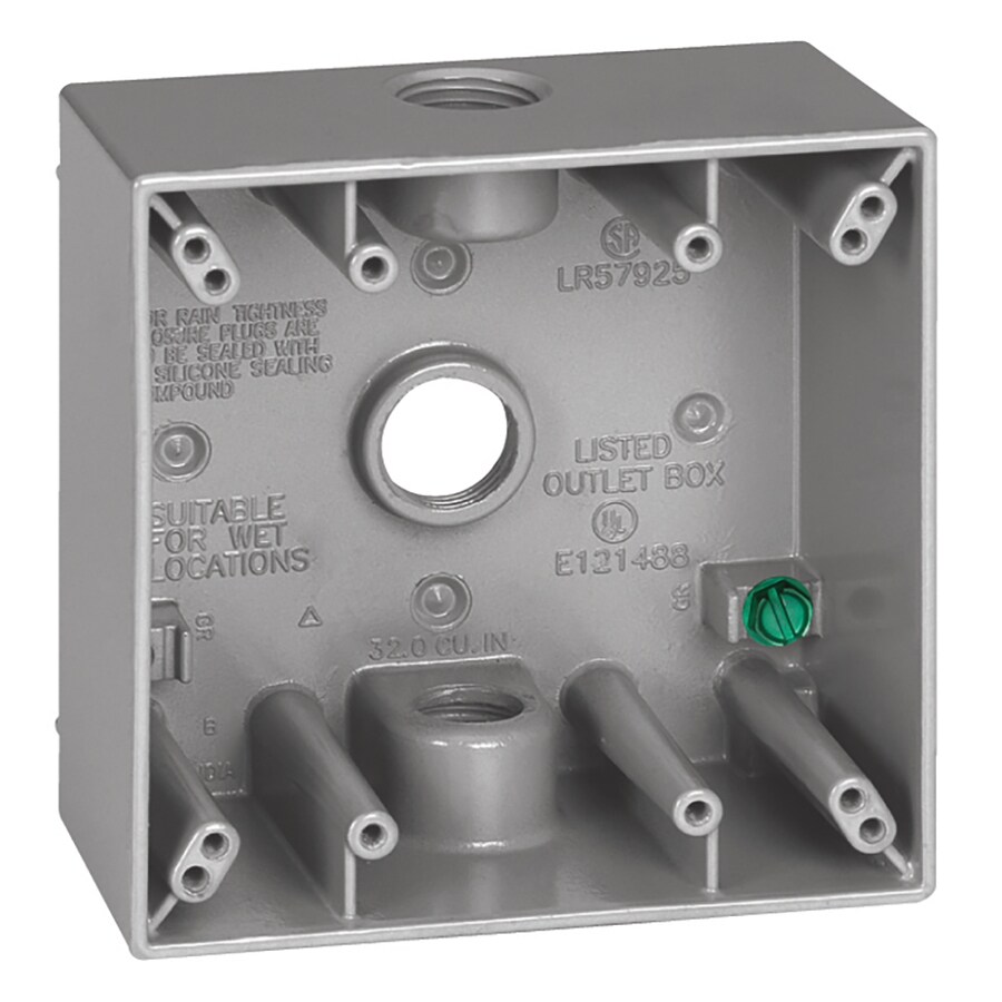 sigma-electric-2-gang-weatherproof-box-2-gang-gray-metal-weatherproof-new-work-standard-square