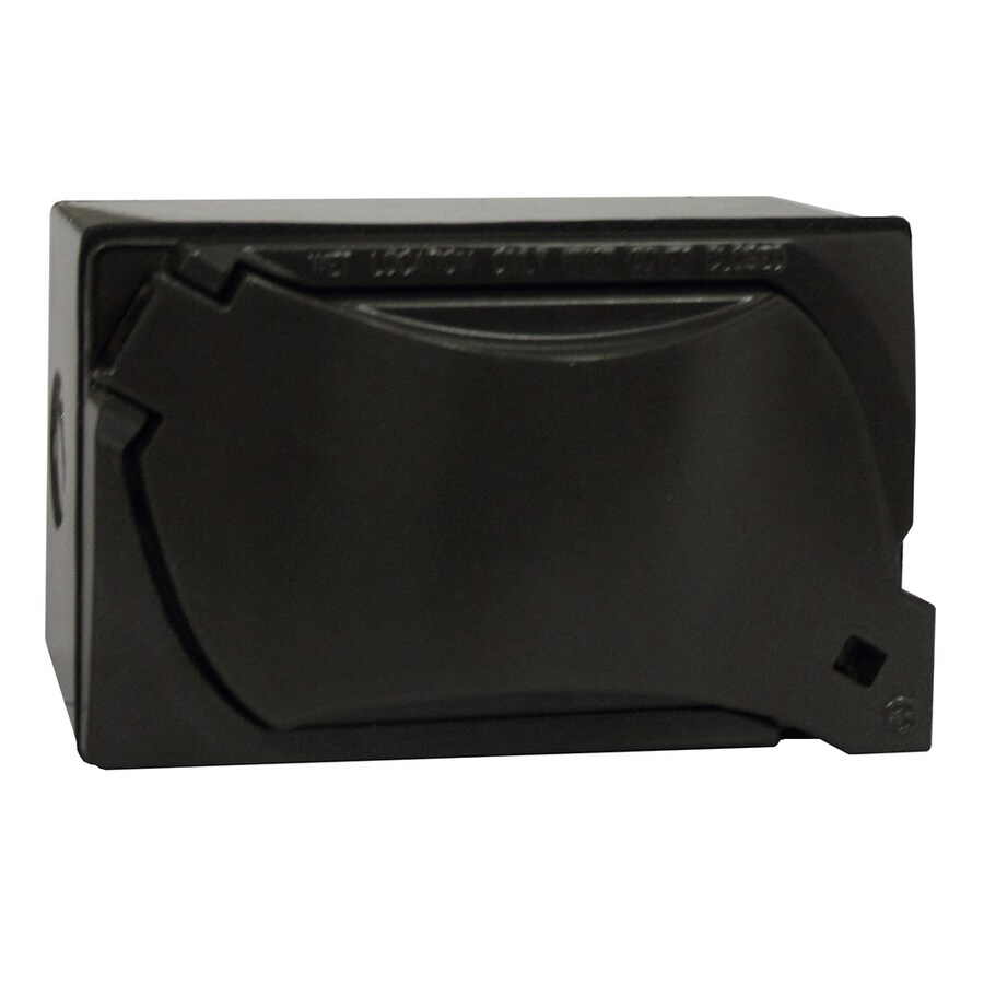 Sigma Electric Weatherproof Receptacle Kit 1Gang Bronze Metal Exterior