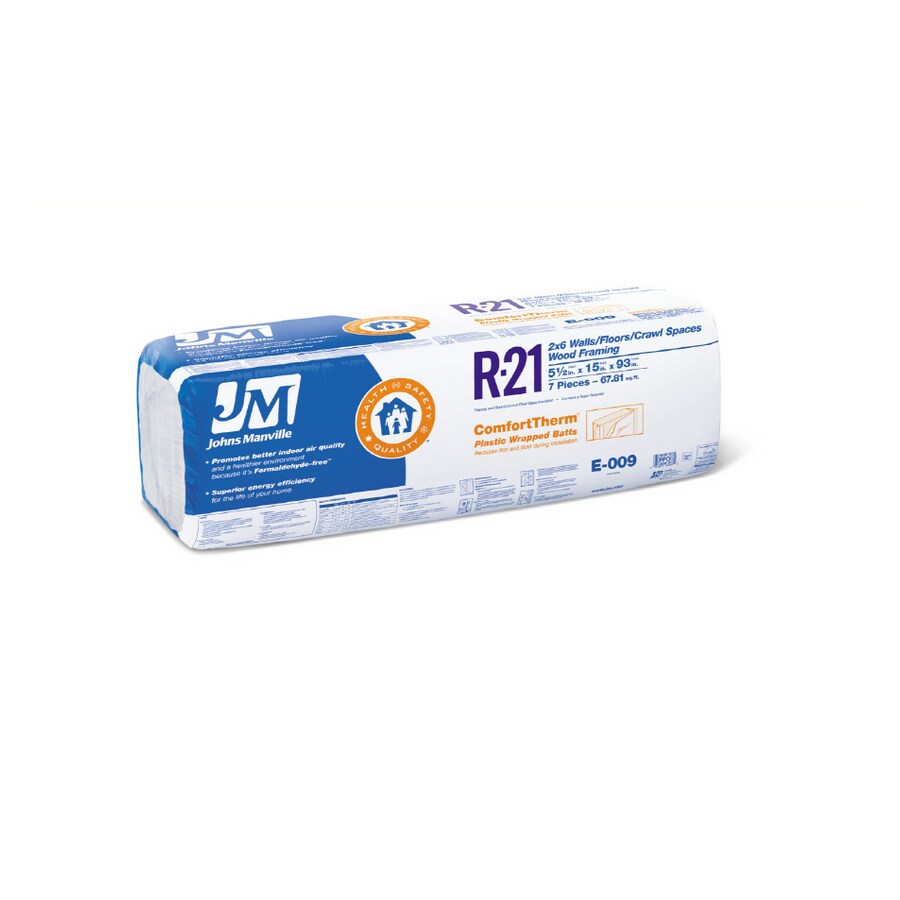 Johns Manville 67 81 Sq Ft R 21 Comfort Therm Fiberglass