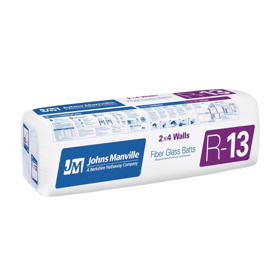 Johns Manville ComfortTherm R13 117.33 sq ft Faced Fiberglass Batt