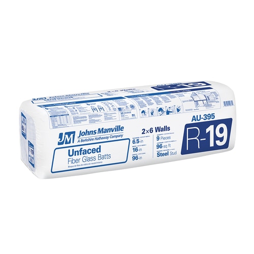 Johns Manville SoundSHIELD R19 Fiberglass Batt Insulation with Sound