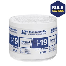 UPC 031979638734 product image for Johns Manville R-19 Fiberglass Insulation (39-ft 2-in L X 23-in W X 6-1/2-in D) | upcitemdb.com