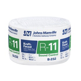 UPC 031979638864 product image for Johns Manville R-11 Fiberglass Insulation Roll (70.5-ft L x 15-in W x 3.5-in D) | upcitemdb.com