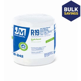 UPC 031979638895 product image for Johns Manville R-19 Fiberglass Insulation Roll (39.166-ft L x 23-in W x 6.5-in D | upcitemdb.com