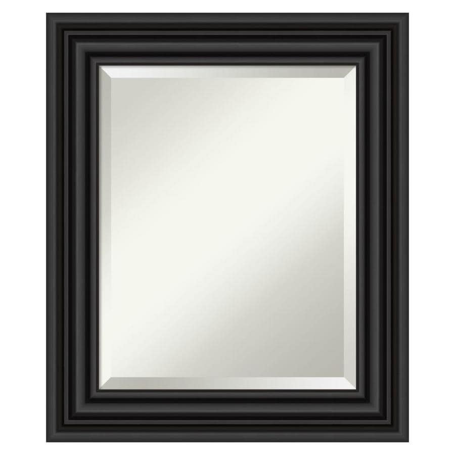 matte mirror bathroom colonial amanti rectangular frame lowes