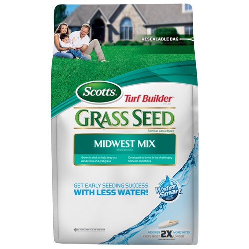 Scotts Turf Builder Midwest Mix 20lb Bluegrass Grass Seed in the Grass