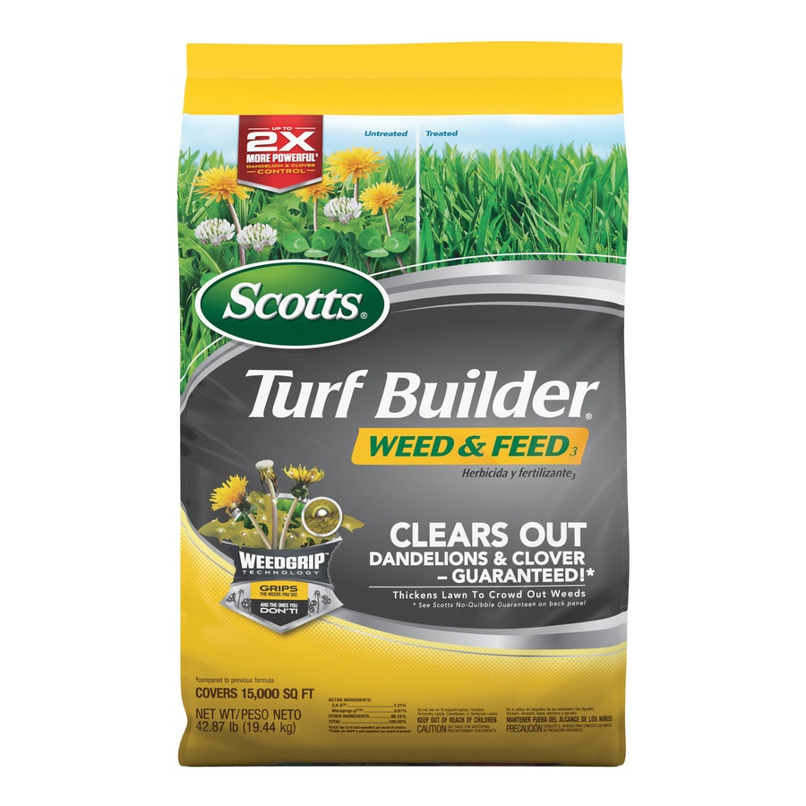 Scotts Turf Builder Weed And Feed 42 87 Lb Sq Ft 28 0 3 Weed Feed In The Lawn Fertilizer Department At Lowes Com