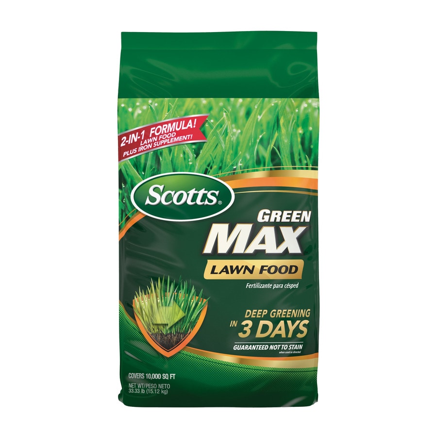Shop Scotts Green Max 33.75-lb 10000-sq ft 27-0-2 Lawn Fertilizer at