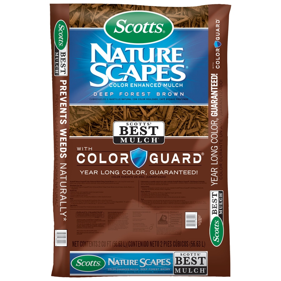 Scotts Nature Scapes Color Enhanced 2 cu Ft Deep Forest Brown Mulch At 