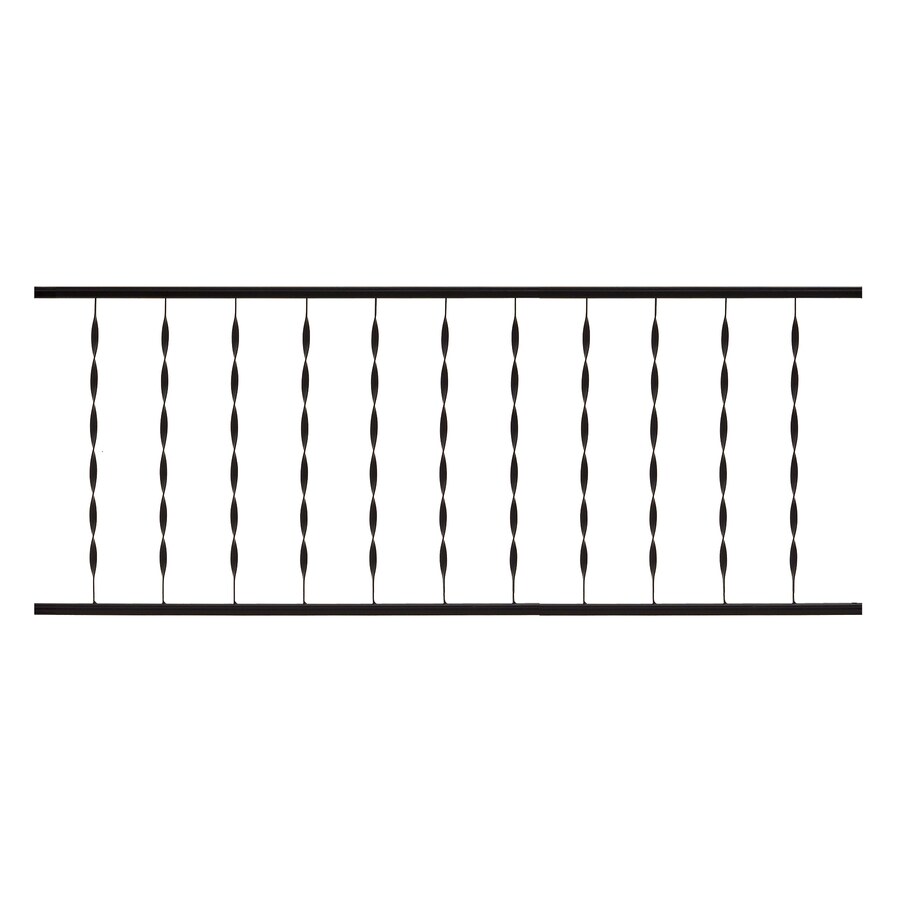 Gilpin Windsor Black Metal Universal Deck Rail Strong welded Durable Steel