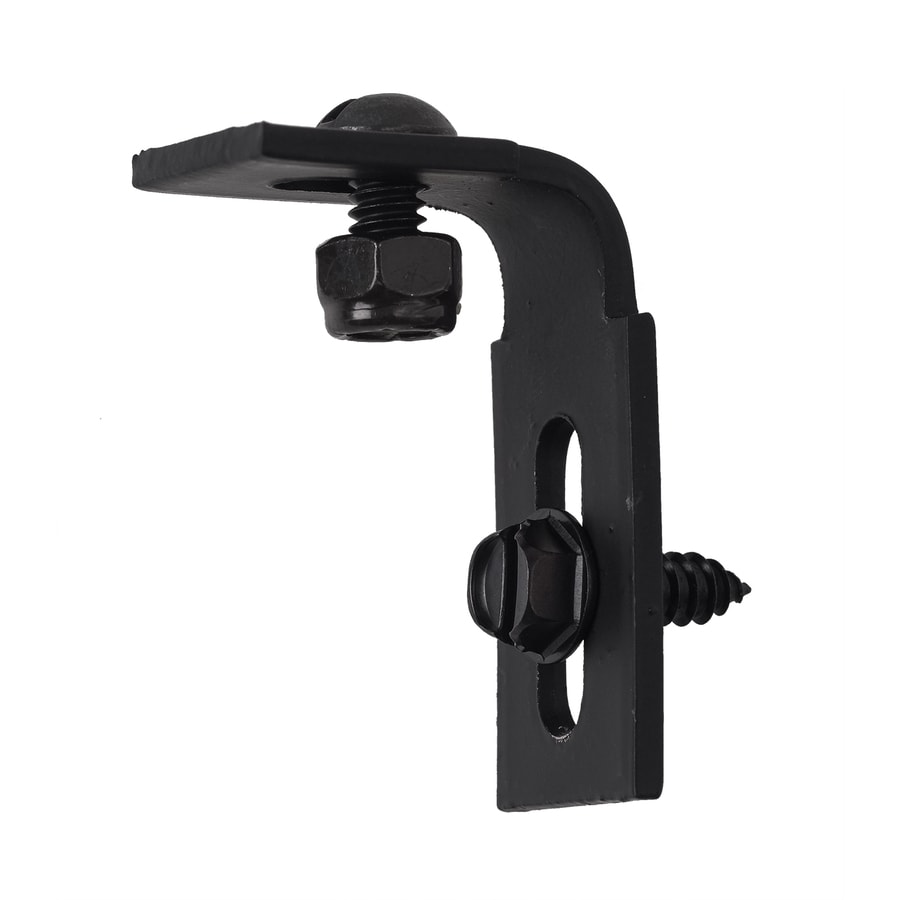 Gilpin 4-Pack Black Steel Fence Mounting Brackets At Lowes.com