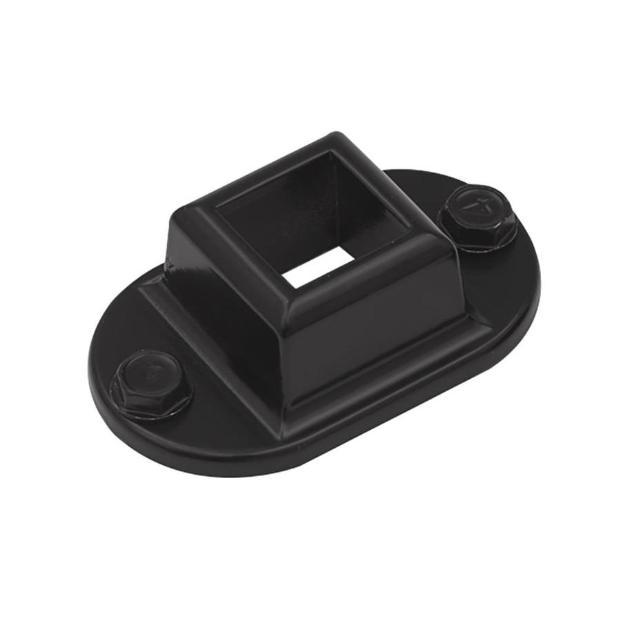 Gilpin Black Aluminum Flange Handrail Brackets in the Handrail Brackets