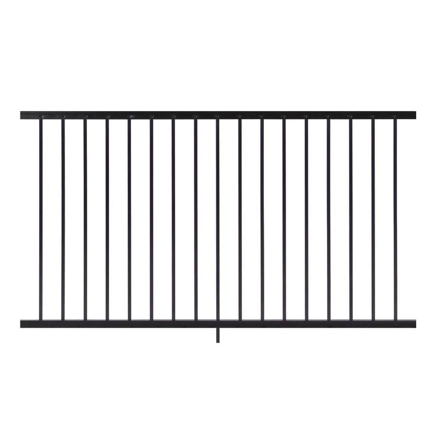 Gilpin (Common: 6-ft; Actual: 1.5-in x 33-in x 6-ft) Midway Black Aluminum Deck Universal Rail