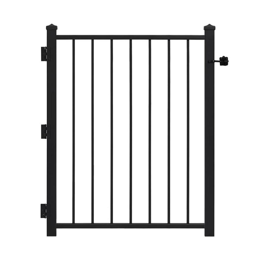 Gilpin Embassy 5 Ft H X 3 Ft W Black Steel Walk Thru Gate In The Metal