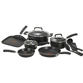 UPC 032406041356 product image for T-fal 12-Piece Signature Aluminum Cookware Set with Lids | upcitemdb.com