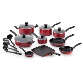 UPC 032406050037 product image for T-fal 18-Piece Initiatives Aluminum Cookware Set with Lids | upcitemdb.com