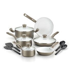 UPC 032406057067 product image for T-fal 14-Piece Initiatives 9.2-in Ceramic Cookware Set with Lid | upcitemdb.com