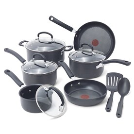 UPC 032406057524 product image for T-fal 12-Piece Precision 14.2-in Ceramic Cookware Set with Lid | upcitemdb.com