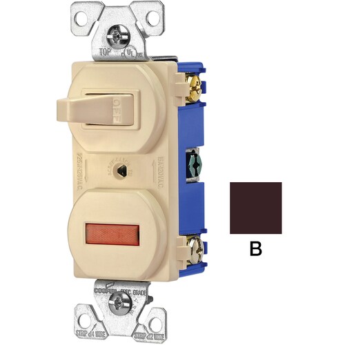Eaton Brown Light Switch in the Light Switches department at
