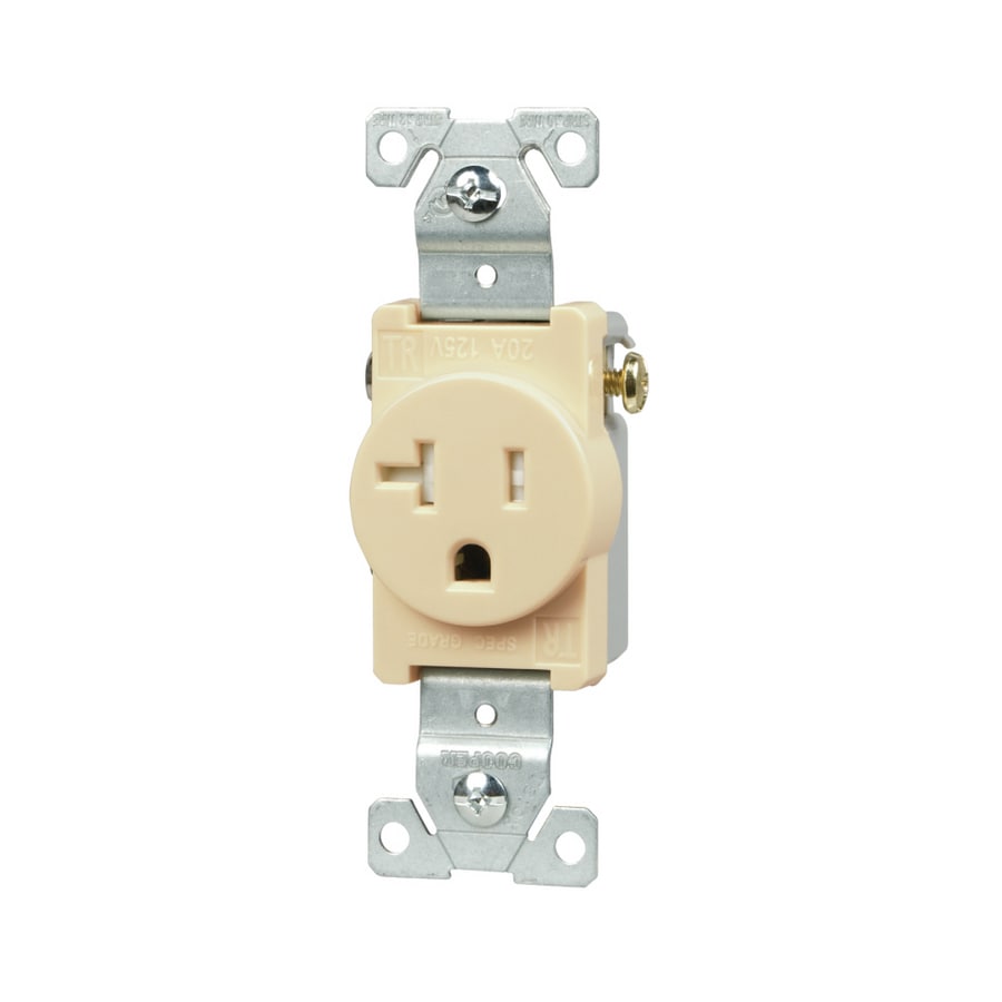 Cooper Wiring Devices 1877V-SP-L Tamper Resistant Residential Decorator