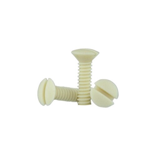 Eaton 100Pack 632 x 1/2in Ivory Wall Plate Screws in the Wall Plate