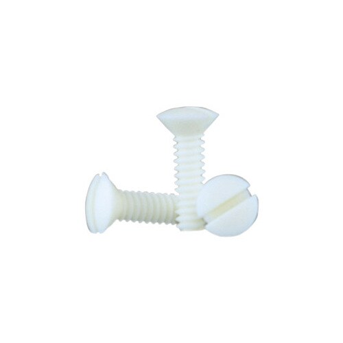 Eaton 100Pack 632 x 1/2in White Wall Plate Screws at