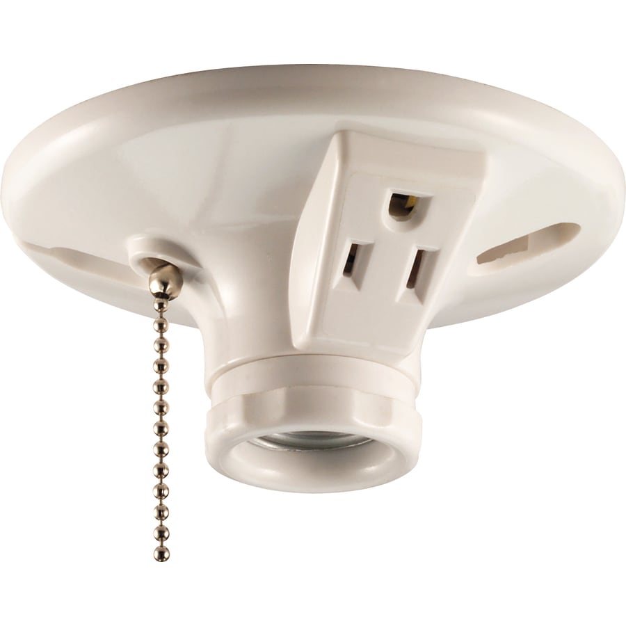 Eaton 660Watt White HardWired Ceiling Socket at