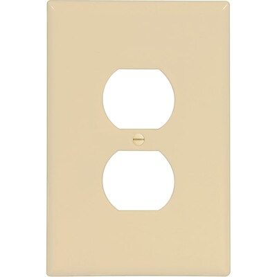Eaton 1 Gang Ivory Single Duplex Jumbo Wall Plate At Com Single Duplex Jumbo Wall Plate At Com