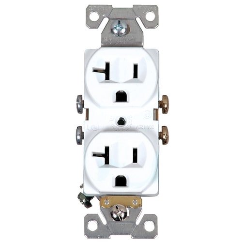Cooper Wiring Devices 20-Amp White Duplex Electrical Outlet at Lowes.com