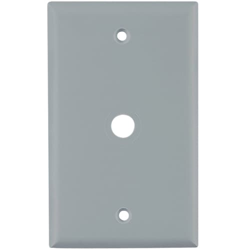 Eaton 1Gang Coaxial Gray Wall Plate in the Wall Plates department at