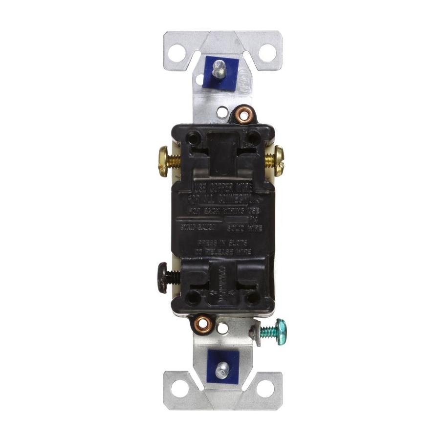 Eaton 15 amp 3 way ivory illuminated toggle light switch in the light 