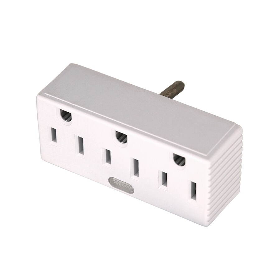 Cooper Wiring Devices 1147LTWSP/10 CWD WHITE 3-OUT GRD LIGHT ADAP
